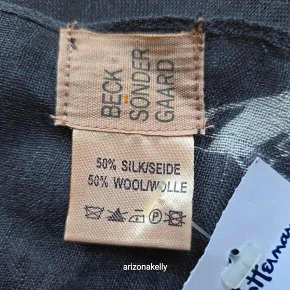 NWT Beck Sondergaard Wool/Silk Sparrow Scarf LIghtweight Bird - Picture 5 of 11